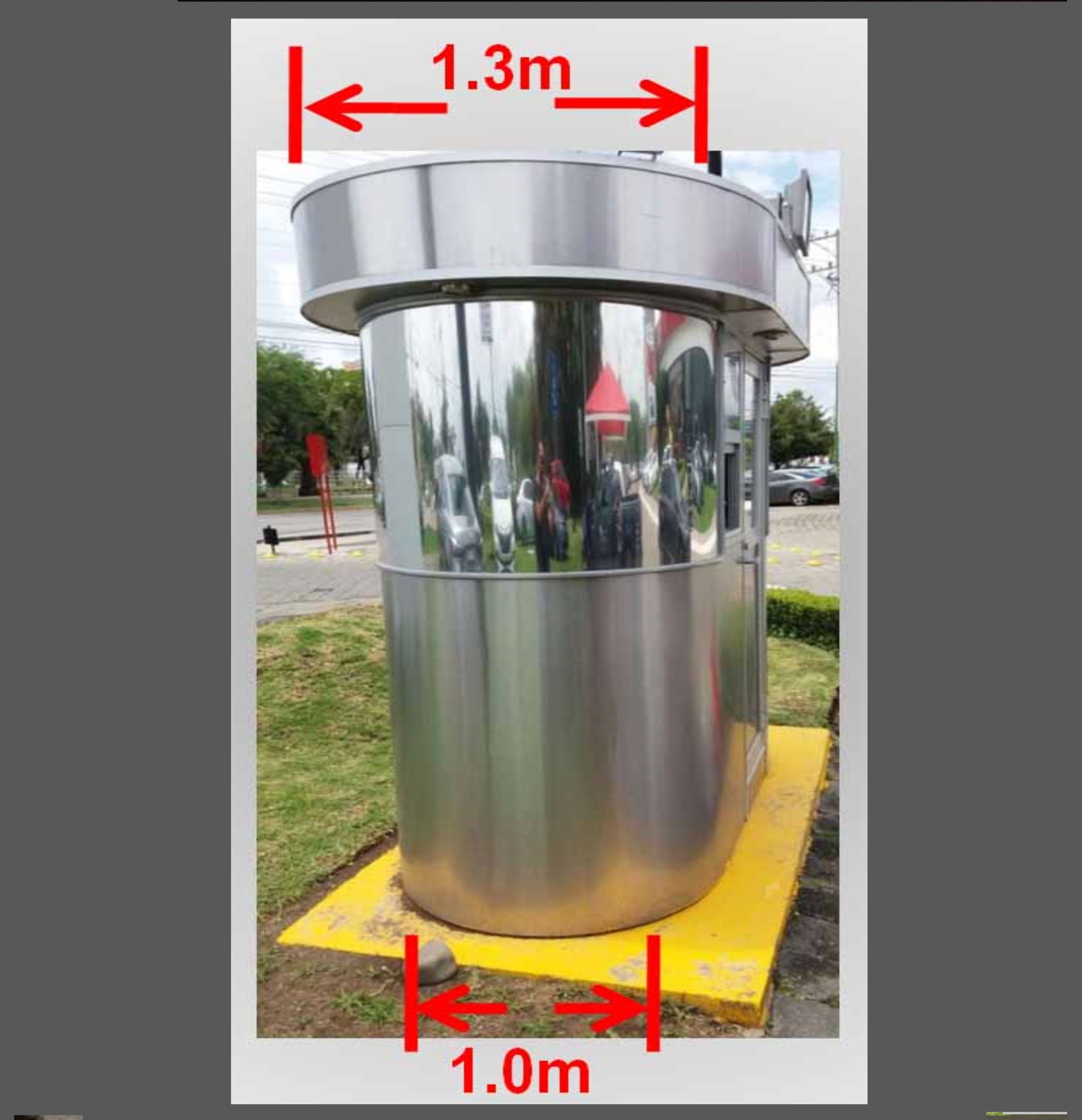 Dimensiones de caseta para estacionamiento cronoteq-security
